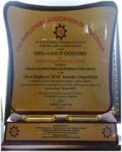 Best Employer's Award 2018, Award received on 15.11.2019