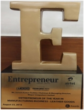 ENTREPRNEUR INDIA 2016 Award