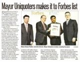 Mayur Uniquoters Limited makes it to Forbes list